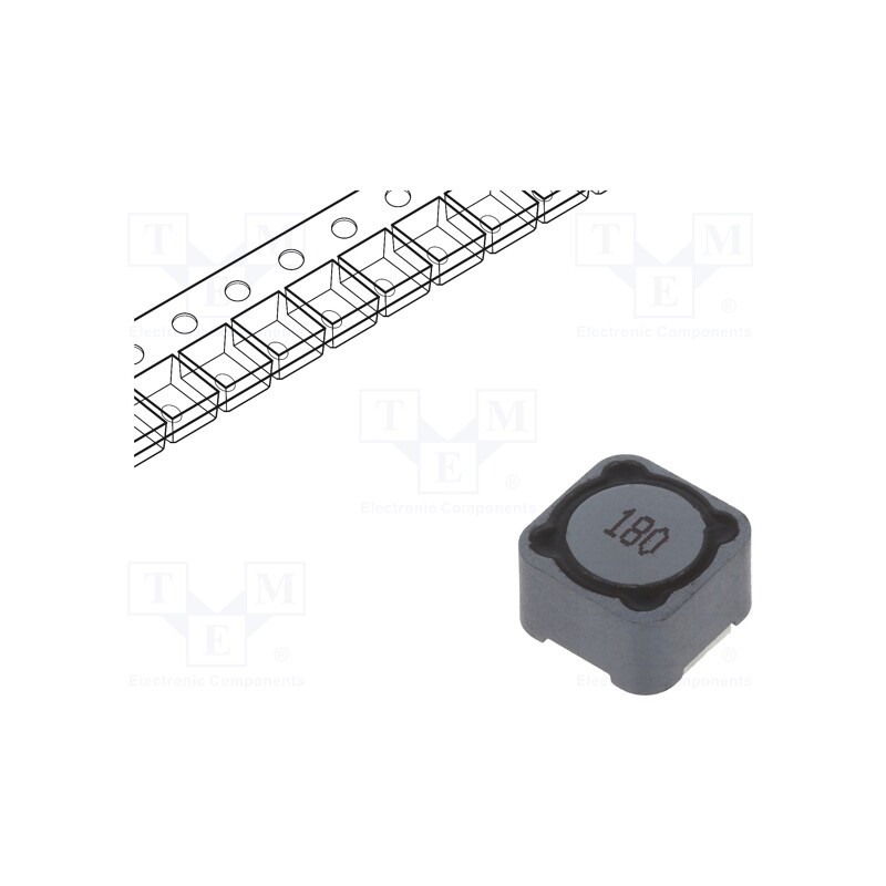 5 pcs x Viking - PCS127MT180 - Inductor: wire, SMD, 18uH, 3.9A, 39mΩ, ±20%, 12x12x8mm, -40÷125°C