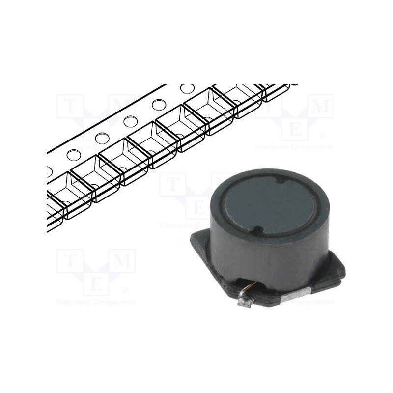 5 pcs x FERROCORE - DER0705-56 - Inductor: wire, SMD, 56uH, 0.64A, 0.306Ω, ±20%, 7.6x7.6x5.1mm