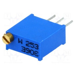 5 pcs x SR PASSIVES - T910W-25K - Potentiometer: mounting, multiturn, 25kΩ, 500mW, THT, ±10%, linear