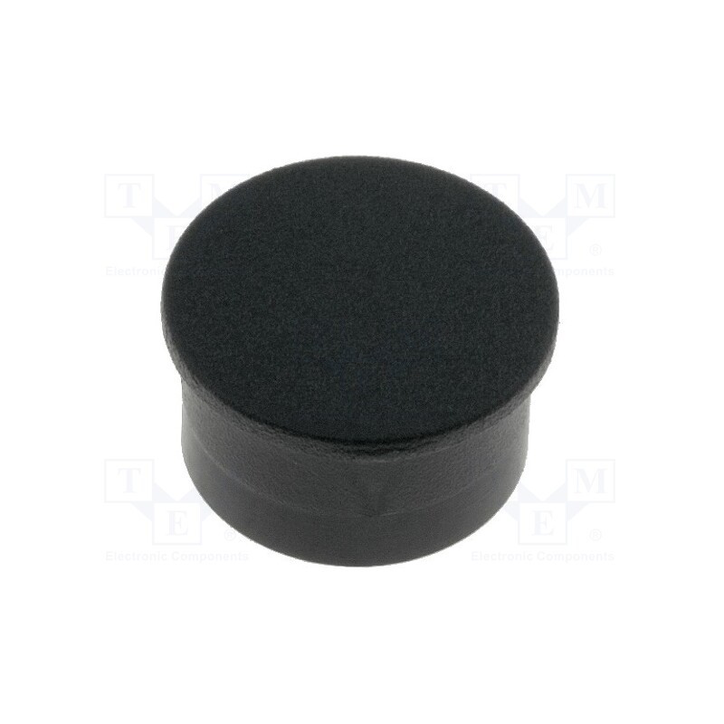 5 pcs x CLIFF - K85 CAPS BLACK PLAIN - Cap, thermoplastic, push-in, black