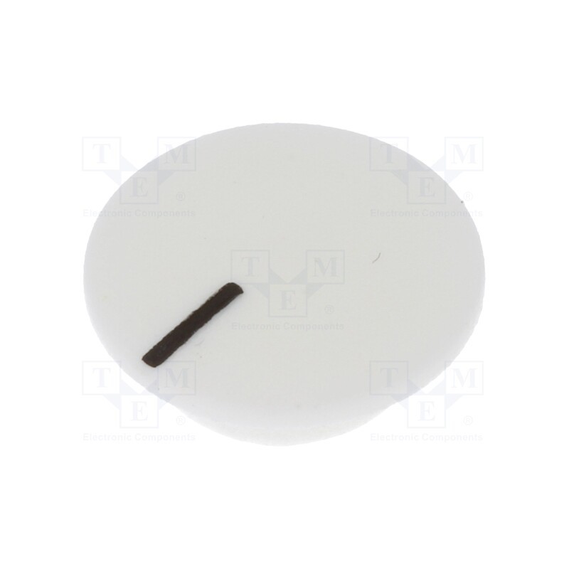 5 pcs x CLIFF - CL1766 - Cap, plastic, push-in, white, K21