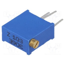 5 pcs x SR PASSIVES - T910Z-10K - Potentiometer: mounting, multiturn, 10kΩ, 500mW, THT, ±10%, linear