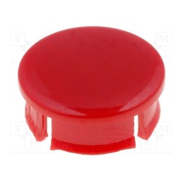 5 pcs x MENTOR - 499.642 - Cap, red, Mounting: push-in, plastic