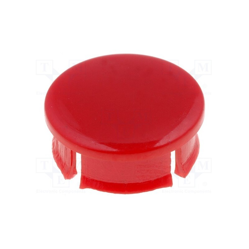 5 pcs x MENTOR - 499.642 - Cap, red, Mounting: push-in, plastic