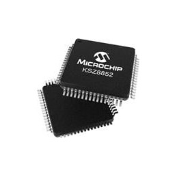 1 pcs : KSZ8852HLEWA - Ethernet ICs 10/100 Controller w/ Generic 8/16-bit Bus I/F