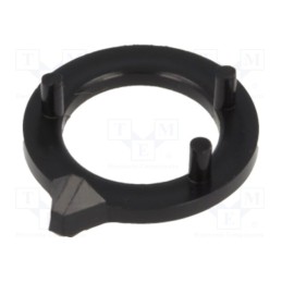 5 pcs x OKW - A4223000 - Pointer, ABS, black, push-in, arrow, A2523,A2623