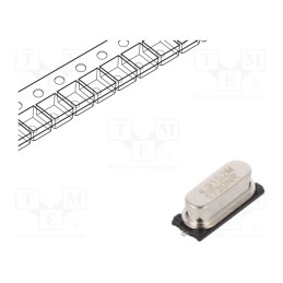 5 pcs x IQD FREQUENCY PRODUCTS - LFXTAL028392REEL - Resonator: quartz, 4.9152MHz, ±30ppm, 18pF, SMD, HC49SM