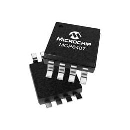 1 pcs : MCP6487T-E/MS - Operational Amplifiers - Op Amps Dual, 10MHz Op Amp, E Temp