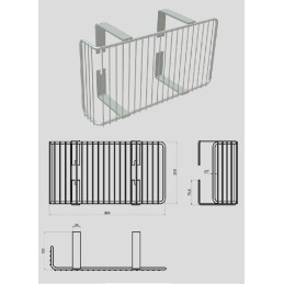 Lamp protective grid and lamp grille