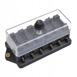 Fuse socket, housing, 6 places