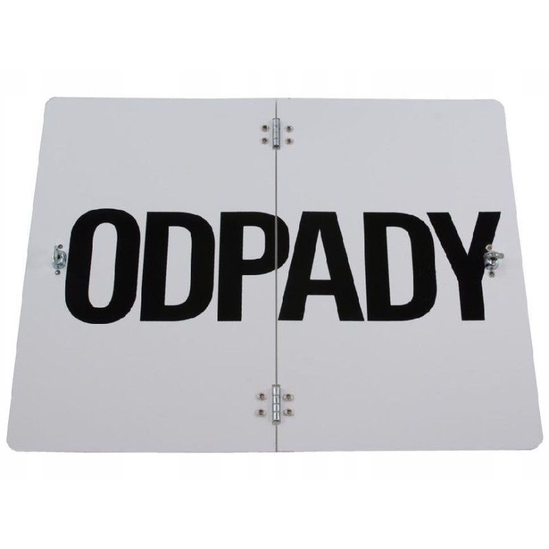 Waste information board, foldable, 40x30 lamana