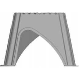 Entrance step to the gamut brunner camper