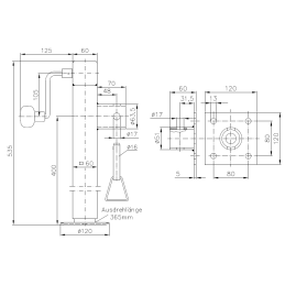 Handle clamp holders support for a fixed support
