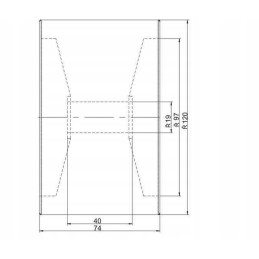 Ice roller for tow truck trailer 120 x 70