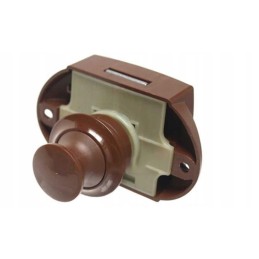 Bronze push lock trailer furniture lock