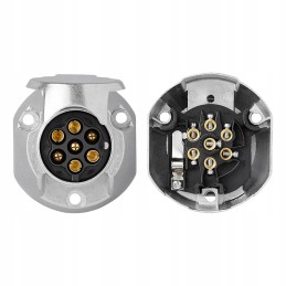 7-pin trailer hitch socket with aluminum switch
