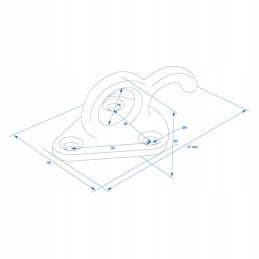 Hook the net holder of the trailer tarpaulin cable