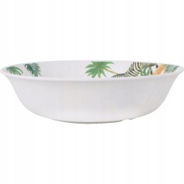 Melamine deep plate with animals, set of 6 pcs