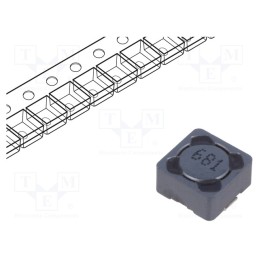 5 pcs x Viking - PCS74MT681 - Inductor: wire, SMD, 680uH, 220mA, 4.63Ω, ±20%, 7.3x7.3x4.5mm