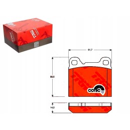 Brake pads volvo rear 740 s70 trw