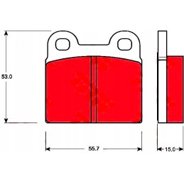 Alfa rear brake pads Giulia GT Spider Saab 90