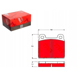 Brake pads VW front T1 T2 Opel rekord commod