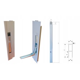 Vertical lock for aluminum side wall h400 pl