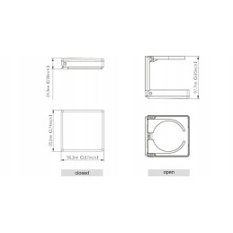 Foldable drink holder, black