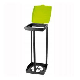 Folding tourist garbage bin