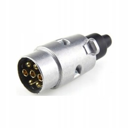7 pin aluminum trailer socket plug 12 24v