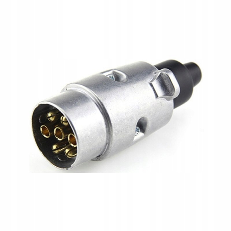 7 pin aluminum trailer socket plug 12 24v
