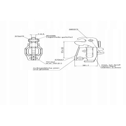 Brake shoe expander for brake drum al ko 160x35
