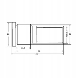 Front wheel stud m18x1 5 deutz