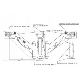 LED side marker lamp left 12 24v red transparent was 1400300101