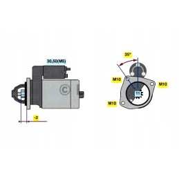 Starter citroen c4 2 0hdi 08 bosch
