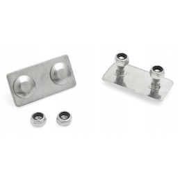 Stainless steel washer with screws for tarpaulin belt buckle, 10 pcs