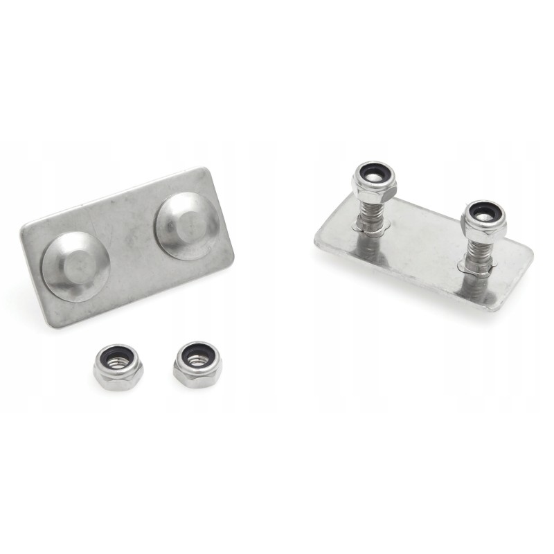 Stainless steel washer with screws for tarpaulin belt buckle, 10 pcs