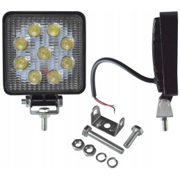 LED work lamp halogen 9 diode forklift