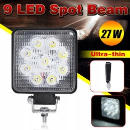 LED work lamp halogen 9 diode forklift