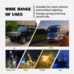 Work lamp LED panel halogen 126W forklift