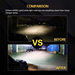 Work lamp LED panel halogen 126W forklift