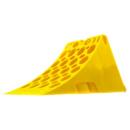 Truck wheel chock g53 yellow plastic 470x201x225