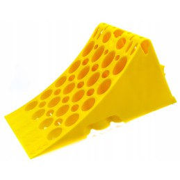 Truck wheel chock g53 yellow plastic 470x201x225