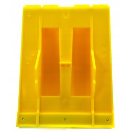 Truck wheel chock g53 yellow plastic 470x201x225