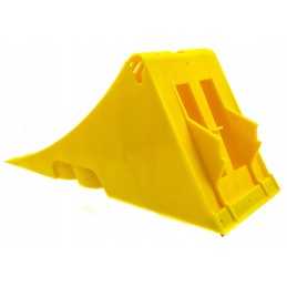 Truck wheel chock g53 yellow plastic 470x201x225