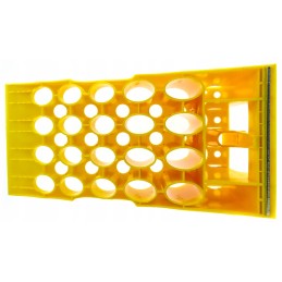 Truck wheel chock g53 yellow plastic 470x201x225