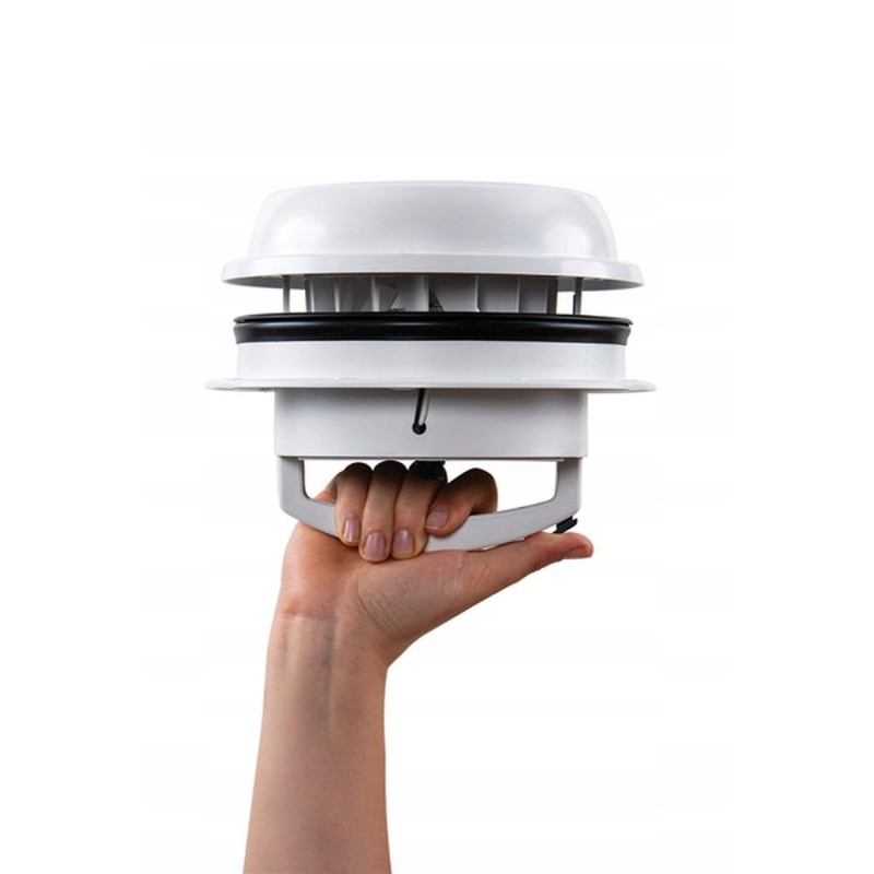 Maxxfan dome plus led wall mounted roof fan 12v white maxxair