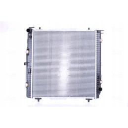 Engine radiator with first fit mounting elements fits Merc