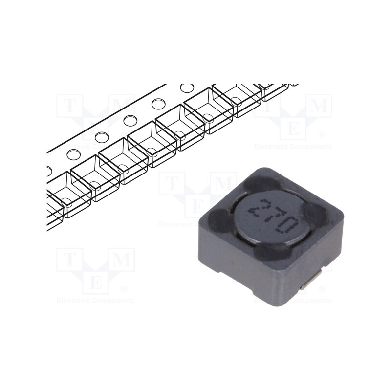 5 pcs x Viking - PCS74MT270 - Inductor: wire, SMD, 27uH, 1.12A, 150mΩ, ±20%, 7.3x7.3x4.5mm