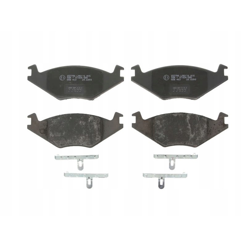Front brake pads trw gdb463